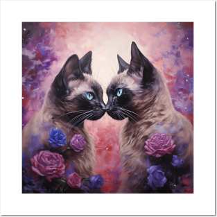 Siamese Cat Lovers Posters and Art